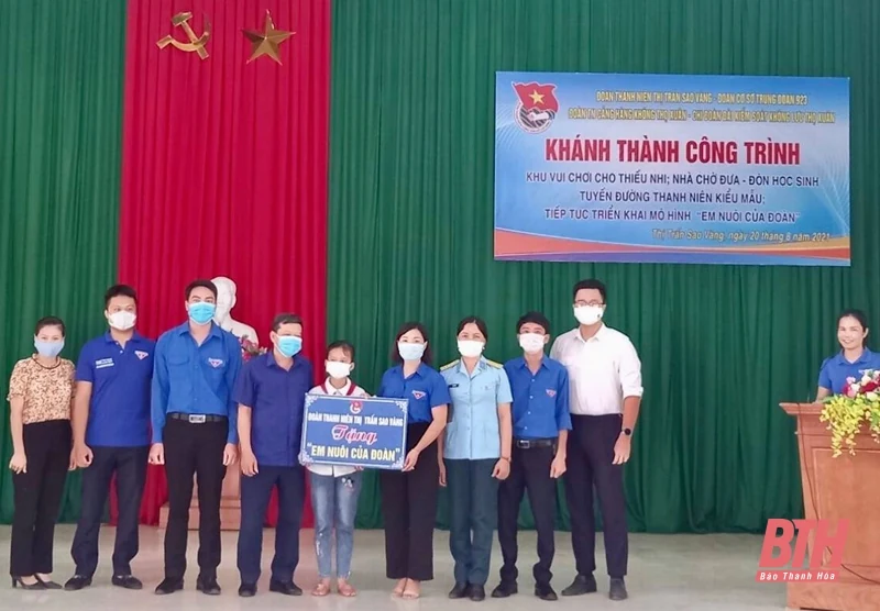 Thọ Xuân khánh thành tuyến đường thanh niên kiểu mẫu, khu vui chơi cho thiếu nhi, nhà chờ đưa đón học sinh