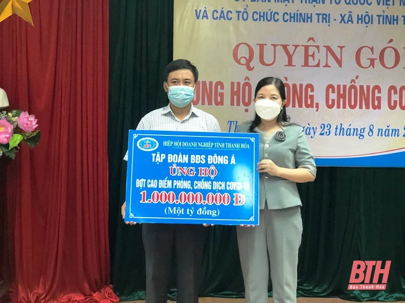 Các đơn vị, ủng hộ 6,3 tỷ đồng phòng, chống COVID -19