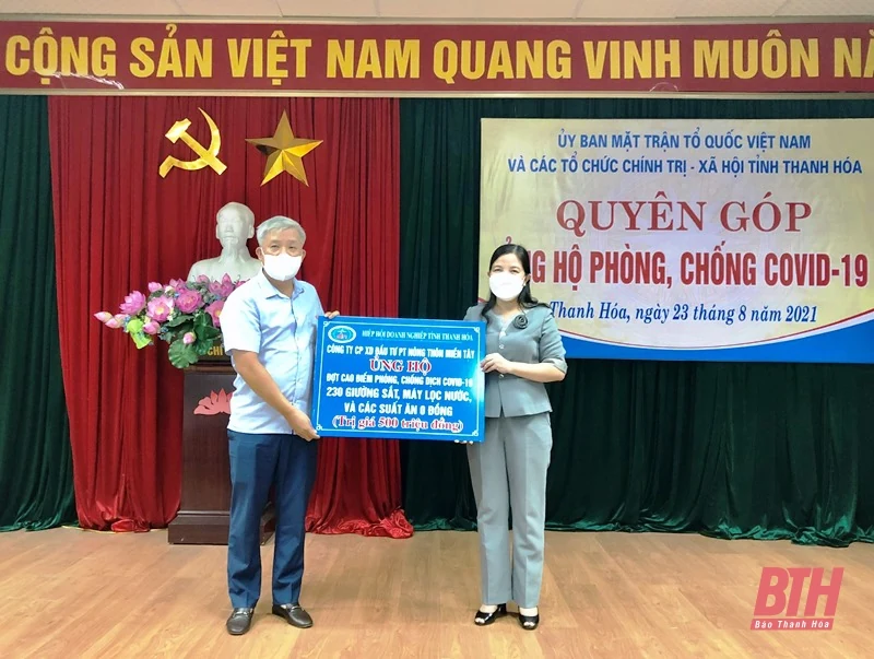 Các đơn vị, ủng hộ 6,3 tỷ đồng phòng, chống COVID -19