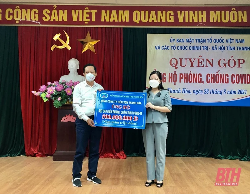 Các đơn vị, ủng hộ 6,3 tỷ đồng phòng, chống COVID -19