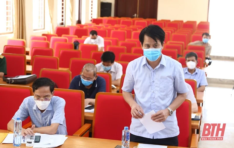Chủ tịch UBND tỉnh Đỗ Minh Tuấn kiểm tra công tác phòng, chống dịch tại huyện Nông Cống