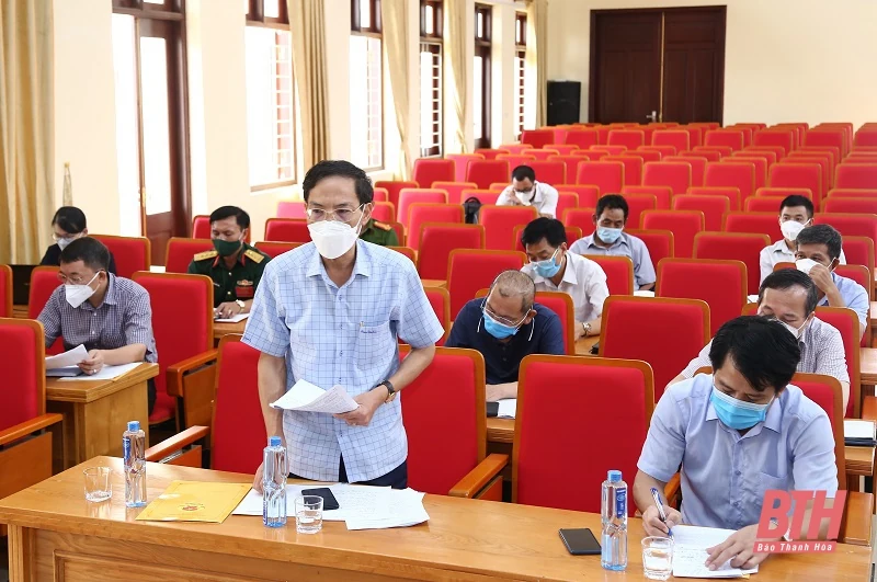 Chủ tịch UBND tỉnh Đỗ Minh Tuấn kiểm tra công tác phòng, chống dịch tại huyện Nông Cống