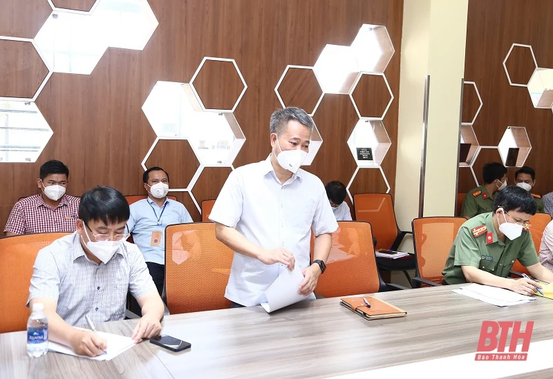 Chủ tịch UBND tỉnh Đỗ Minh Tuấn kiểm tra, chỉ đạo công tác phòng, chống dịch tại thị xã Nghi Sơn