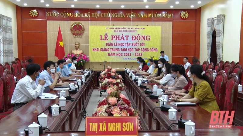 Thị xã Nghi Sơn phát động tuần lễ học tập suốt đời và khai giảng Trung tâm học tập cộng đồng