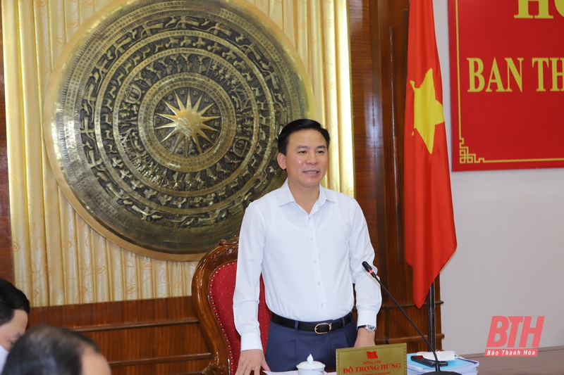 Ban Thường vụ Tỉnh ủy cho ý kiến vào dự thảo nghị quyết xây dựng, phát triển TP Thanh Hóa và chuyển đổi số tỉnh Thanh Hóa