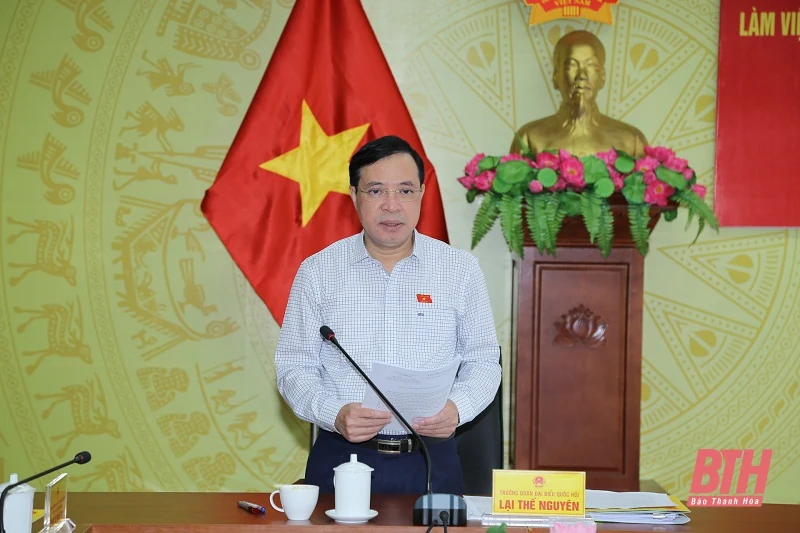 Đoàn ĐBQH tỉnh Thanh Hóa làm việc với UBND, Ủy ban MTTQ tỉnh và các cơ quan khối tư pháp