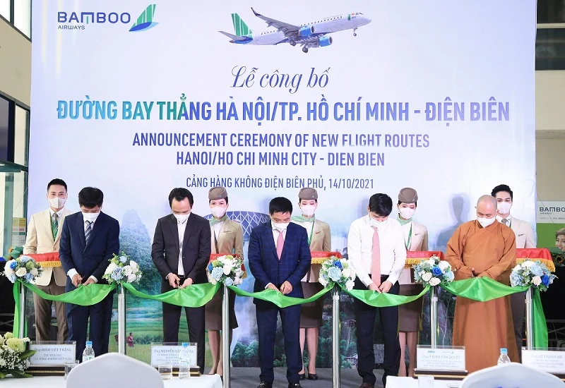 Bamboo Airways khai trương đường bay thẳng kết nối Hà Nội và TP Hồ Chí Minh với Điện Biên