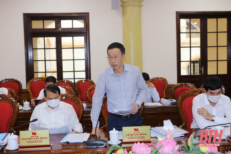 Ban Thường vụ Tỉnh ủy cho ý kiến vào dự thảo nghị quyết xây dựng, phát triển TP Thanh Hóa và chuyển đổi số tỉnh Thanh Hóa
