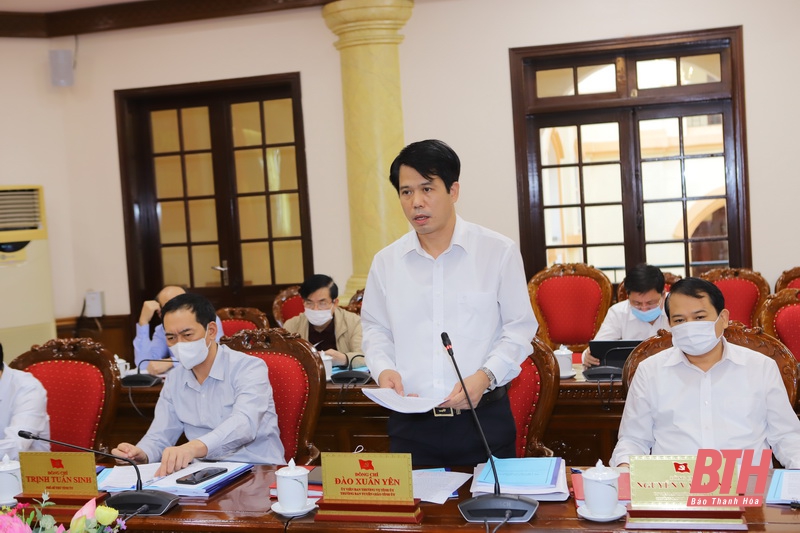 Ban Thường vụ Tỉnh ủy cho ý kiến vào dự thảo nghị quyết xây dựng, phát triển TP Thanh Hóa và chuyển đổi số tỉnh Thanh Hóa
