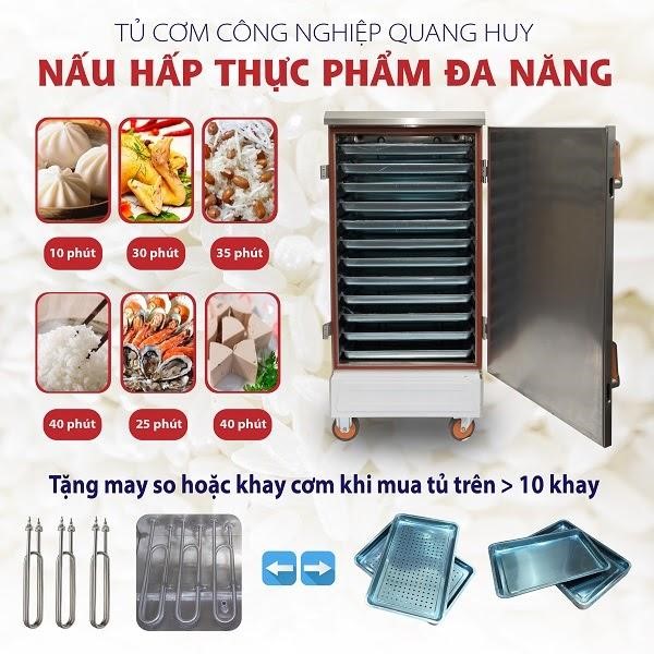 Tủ cơm công nghiệp Quang Huy Plaza “trợ thủ đắc lực cho quán ăn, nhà hàng