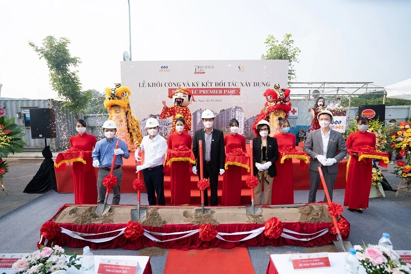 FLC Premier Parc khởi công và ký kết đối tác xây dựng giai đoạn mới