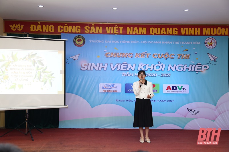 Chung kết cuộc thi “Sinh viên khởi nghiệp” trường ĐH Hồng Đức năm học 2020-2021