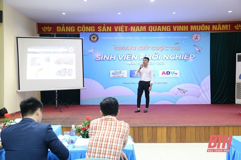Chung kết cuộc thi “Sinh viên khởi nghiệp” trường ĐH Hồng Đức năm học 2020-2021