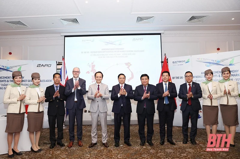 Bamboo Airways công bố đường bay thẳng Việt Nam - Anh và ra mắt tổng đại lý tại Anh