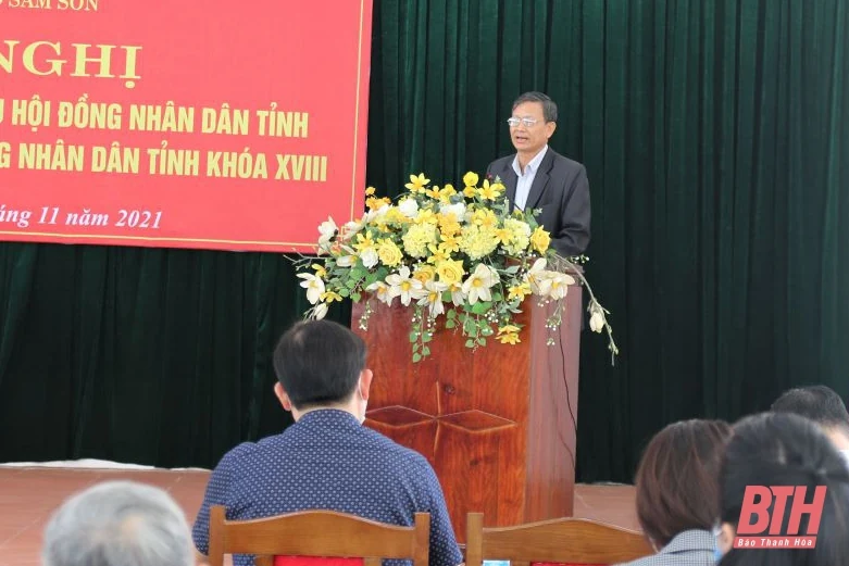 Đại biểu HĐND tỉnh tiếp xúc cử tri tại thành phố Sầm Sơn