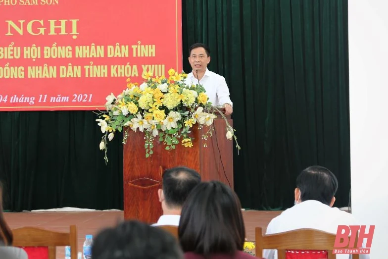 Đại biểu HĐND tỉnh tiếp xúc cử tri tại thành phố Sầm Sơn