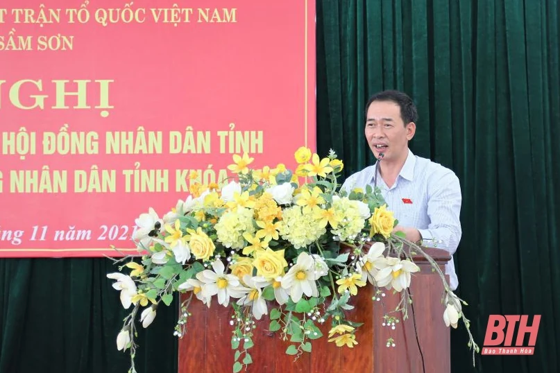 Đại biểu HĐND tỉnh tiếp xúc cử tri tại thành phố Sầm Sơn
