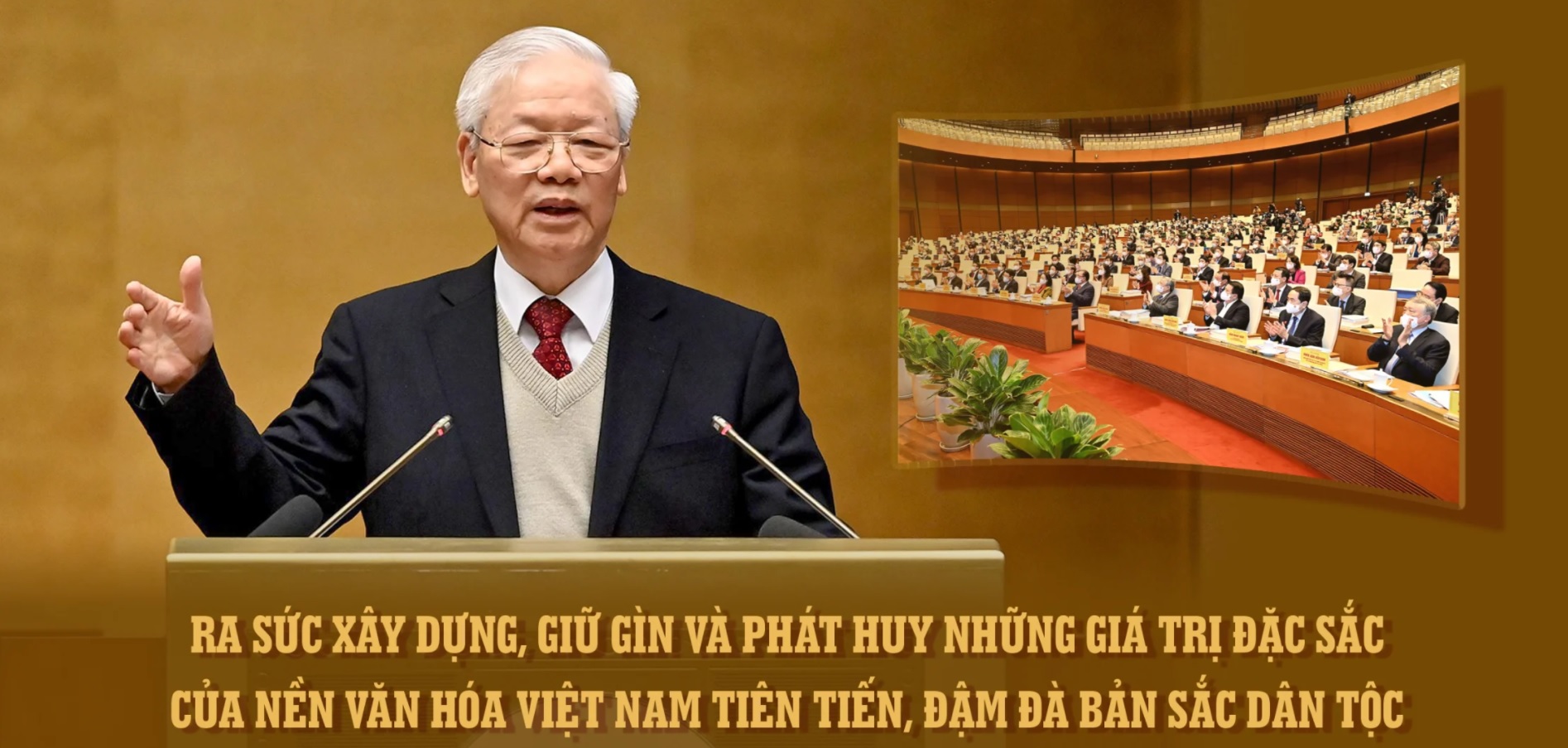 Ra sức xây dựng, giữ gìn và phát huy những giá trị đặc sắc của nền link đăng nhập m88 Việt Nam tiên tiến, đậm dà bản sắc dân tộc