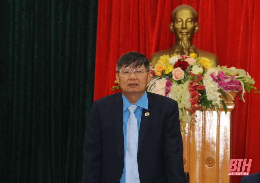 Cụm thi đua Liên đoàn Lao động các tỉnh Bắc Trung Bộ tổng kết phong trào thi đua năm 2021