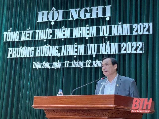 Huyện ủy Triệu Sơn tổng kết thực hiện nhiệm vụ năm 2021