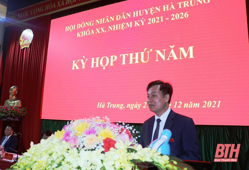 Huyện Hà Trung có 24/25 chỉ tiêu hoàn thành và hoàn thành vượt kế hoạch năm 2021