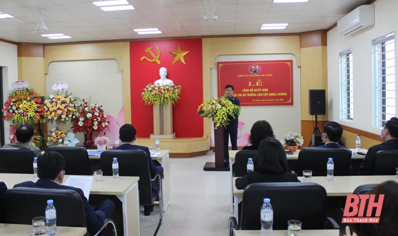 Thành lập Chi bộ Trường liên cấp Nobel