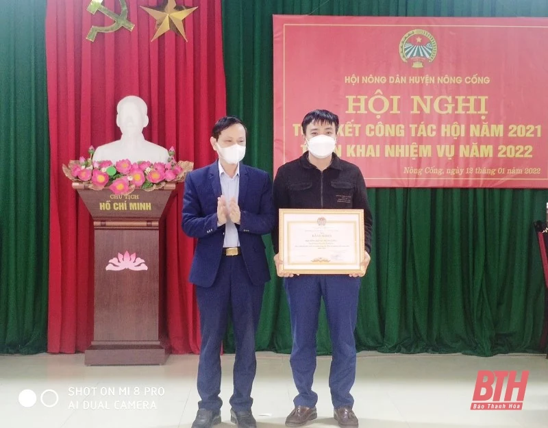 Hội Nông dân huyện Nông Cống tổng kết hoạt động hội năm 2021, triển khai nhiệm vụ 2022