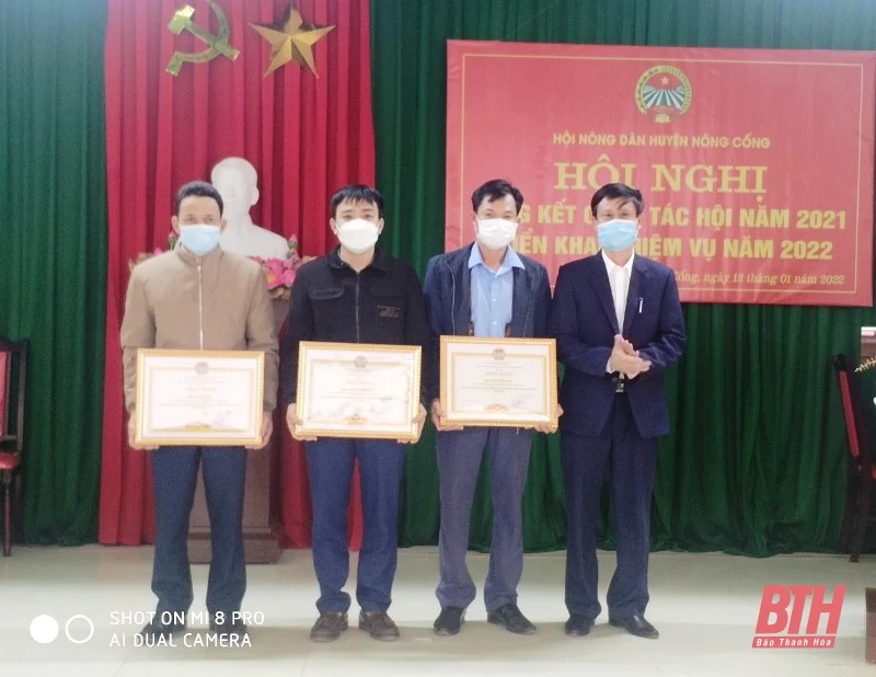 Hội Nông dân huyện Nông Cống tổng kết hoạt động hội năm 2021, triển khai nhiệm vụ 2022