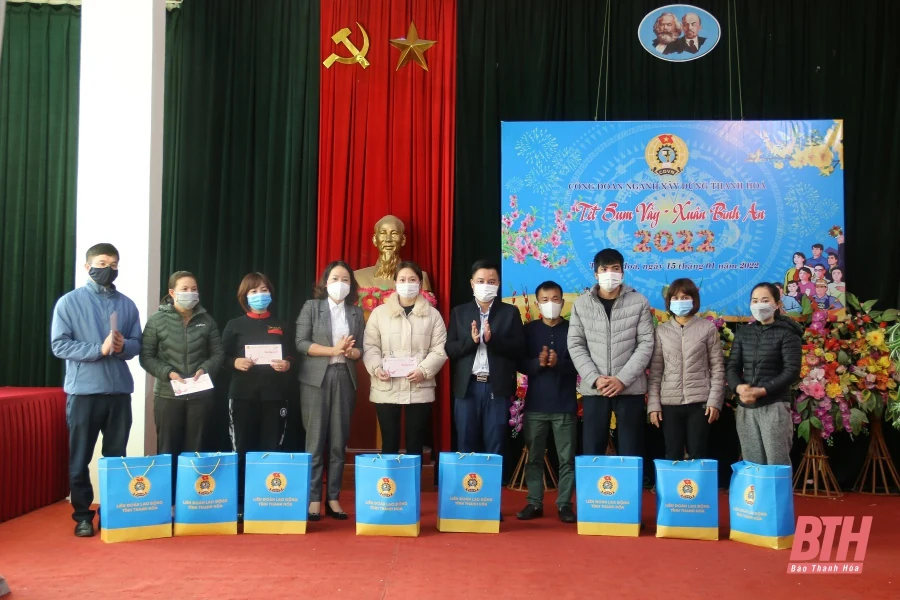 “Tết sum vầy - Xuân bình an” năm 2022 cho đoàn viên, người lao động ngành xây dựng Thanh Hóa