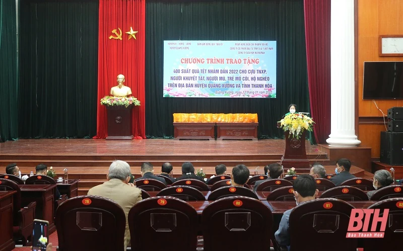 Quỹ Bầu ơi trao tặng 600 suất quà xuân nhân ái tại Thanh Hóa