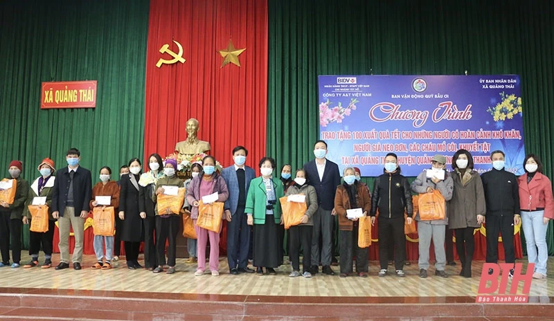 Quỹ Bầu ơi trao tặng 600 suất quà xuân nhân ái tại Thanh Hóa