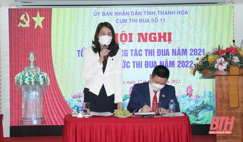 Cụm thi đua số 11 tổng kết công tác năm 2021, triển khai nhiệm vụ năm 2022