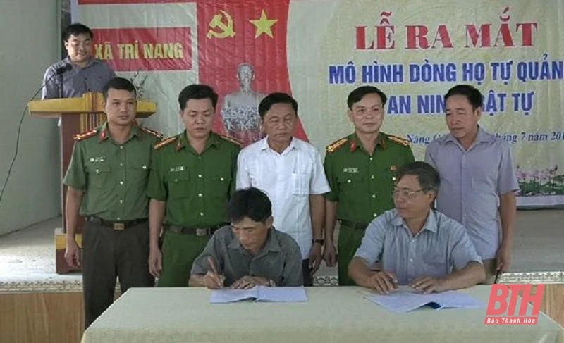 Hiệu quả từ mô hình “Dòng họ tự quản về an ninh trật tự”