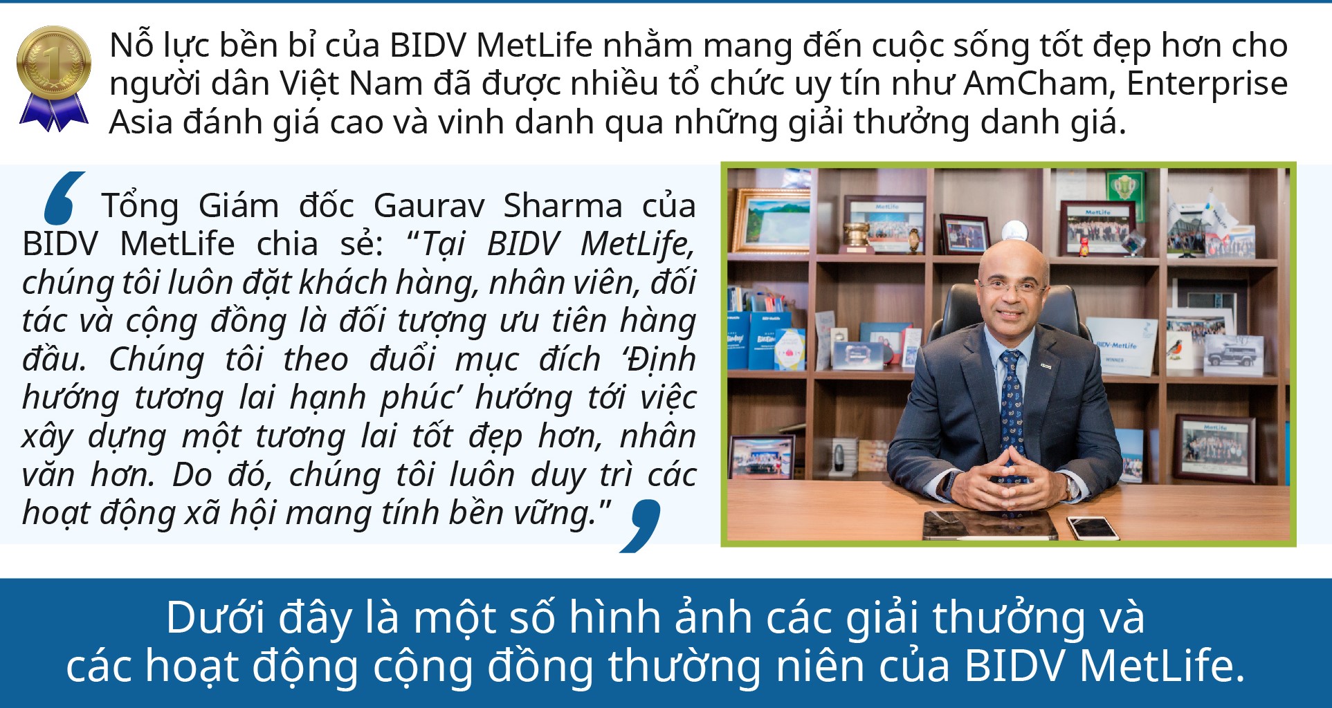 BIDV MetLife hỗ trợ thiết thực cho cộng đồng