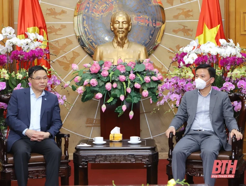 Bí thư Tỉnh ủy Đỗ Trọng Hưng tiếp Tổng Giám đốc Tập đoàn Dầu khí Quốc gia Việt Nam