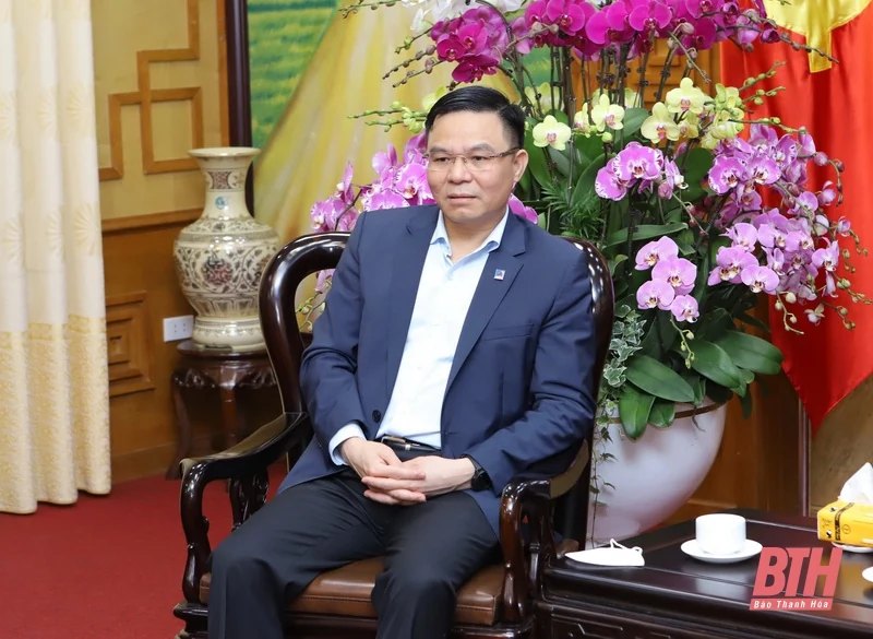Bí thư Tỉnh ủy Đỗ Trọng Hưng tiếp Tổng Giám đốc Tập đoàn Dầu khí Quốc gia Việt Nam