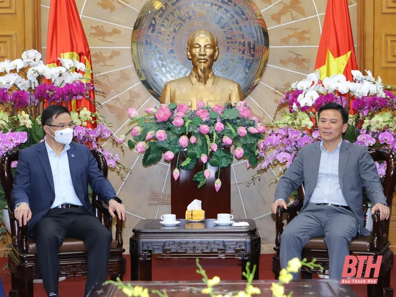 Bí thư Tỉnh ủy Đỗ Trọng Hưng tiếp Tổng Giám đốc Tập đoàn Dầu khí Quốc gia Việt Nam