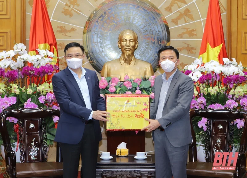 Bí thư Tỉnh ủy Đỗ Trọng Hưng tiếp Tổng Giám đốc Tập đoàn Dầu khí Quốc gia Việt Nam