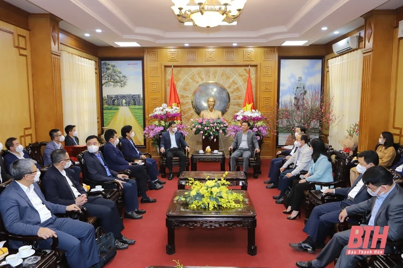Bí thư Tỉnh ủy Đỗ Trọng Hưng tiếp Tổng Giám đốc Tập đoàn Dầu khí Quốc gia Việt Nam