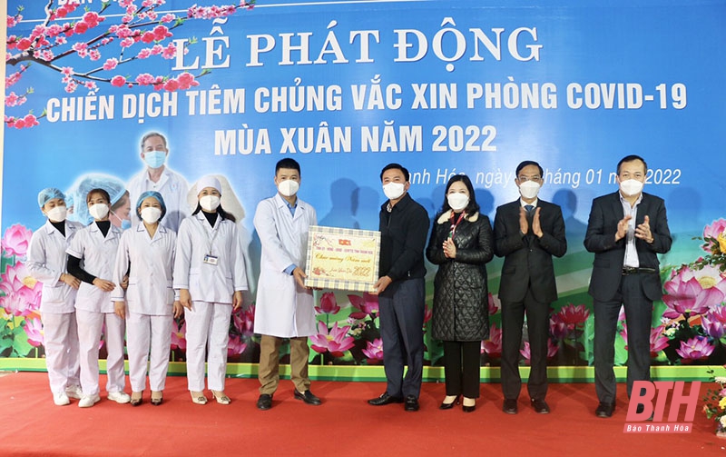 Phát động chiến dịch tiêm chủng vắc xin phòng COVID-19 mùa Xuân 2022 trên địa bàn tỉnh Thanh Hóa