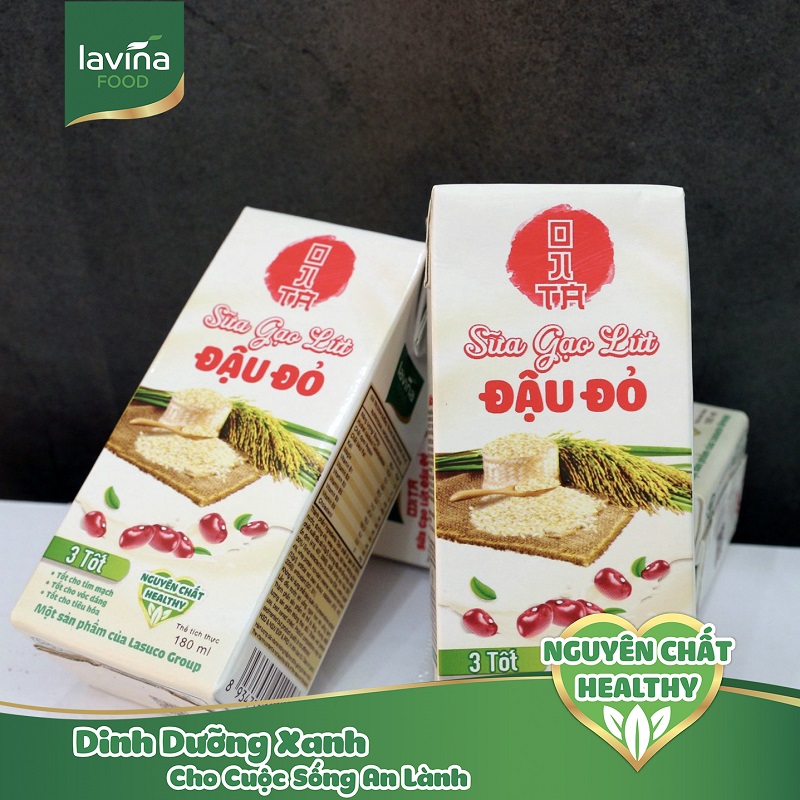Sữa gạo lứt đậu đỏ Ojita : Sự kết hợp hoàn hảo giữa hạt gạo lứt Japonica Nhật Bản và đậu đỏ
