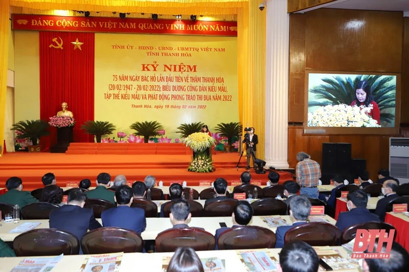 Những hình ảnh tại Lễ kỷ niệm 75 năm ngày Bác Hồ lần đầu tiên về thăm Thanh Hóa