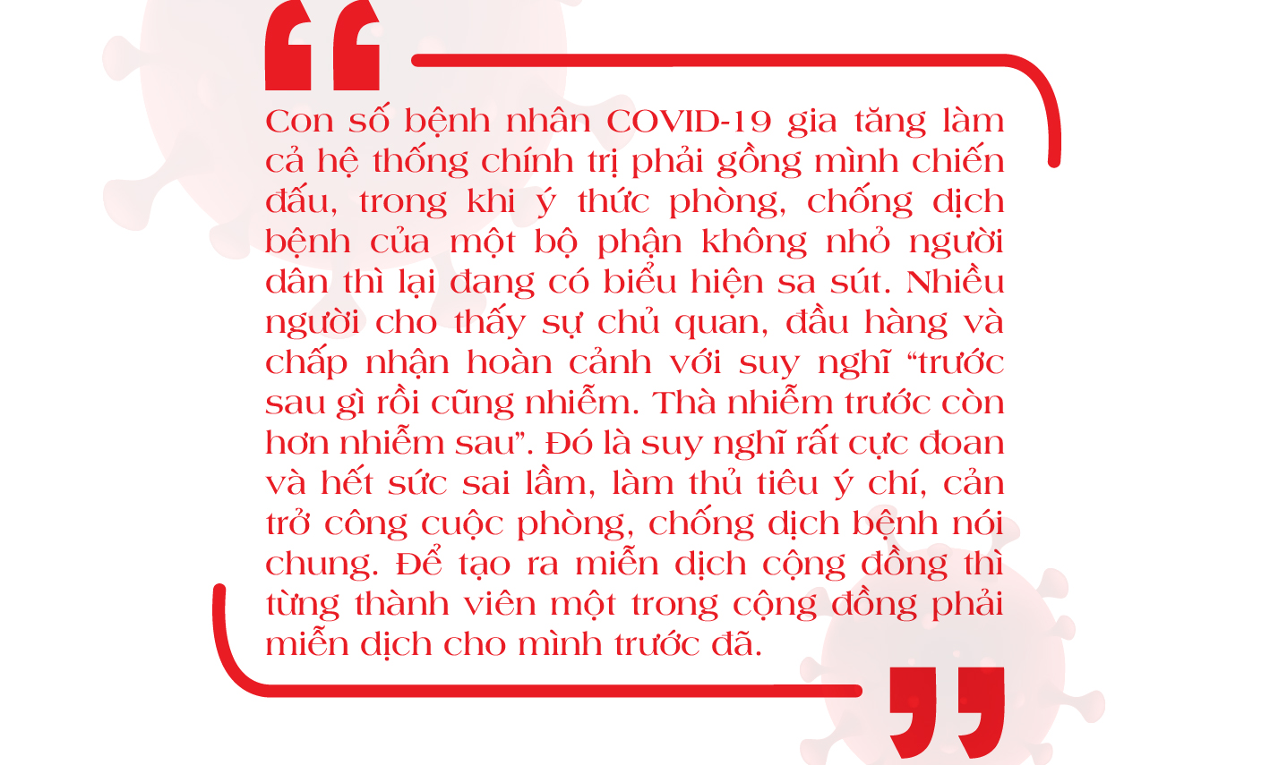 [E-Magazine] - Không chủ quan, đầu hàng, chấp nhận hoàn cảnh