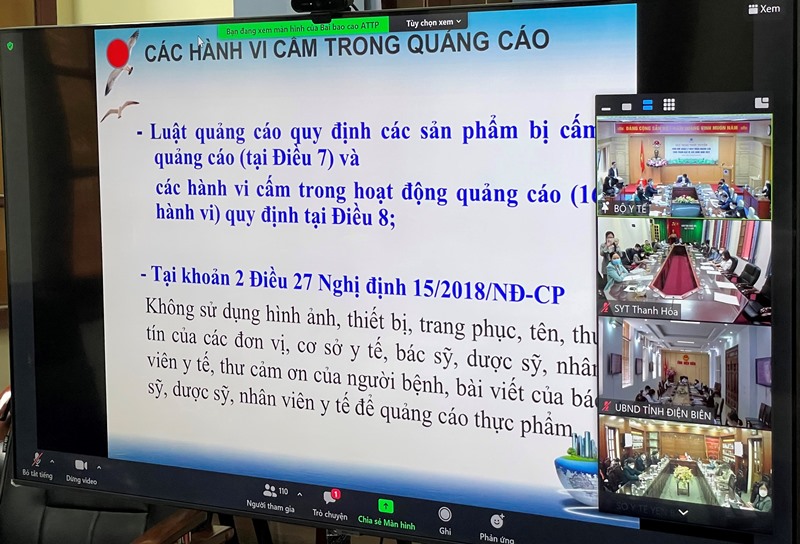 Phối hợp quản lý hoạt động quảng cáo thực phẩm bảo vệ sức khỏe