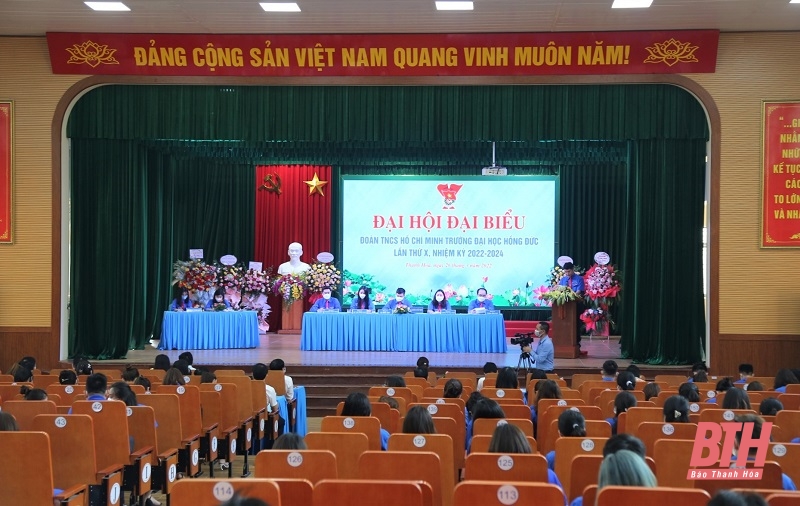 Đại hội đại biểu Đoàn TNCS Hồ Chí Minh Trường Đại học Hồng Đức lần thứ X