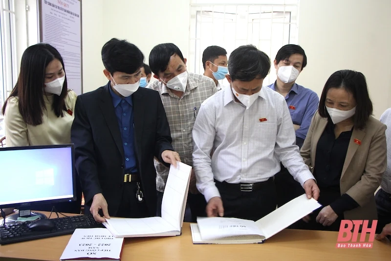 Đoàn ĐBQH tỉnh Thanh Hoá giám sát việc thực hiện pháp luật về tiếp công dân và giải quyết khiếu nại, tố cáo tại Triệu Sơn, Thiệu Hoá