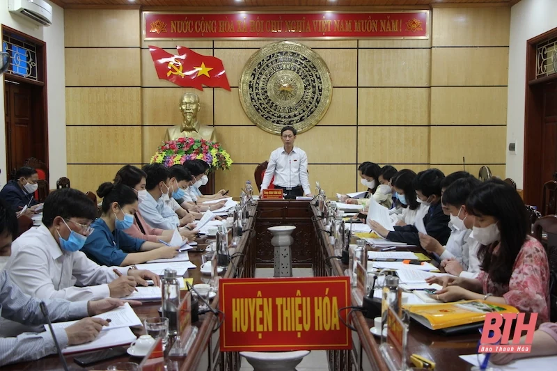 Đoàn ĐBQH tỉnh Thanh Hoá giám sát việc thực hiện pháp luật về tiếp công dân và giải quyết khiếu nại, tố cáo tại Triệu Sơn, Thiệu Hoá