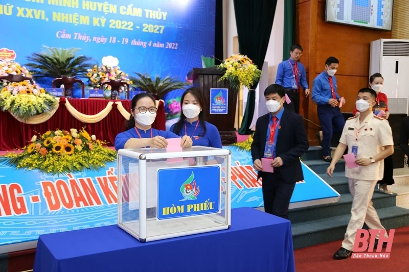 Đại hội đại biểu Đoàn TNCS Hồ Chí Minh huyện Cẩm Thủy nhiệm kỳ 2022-2027