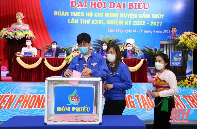 Đại hội đại biểu Đoàn TNCS Hồ Chí Minh huyện Cẩm Thủy nhiệm kỳ 2022-2027