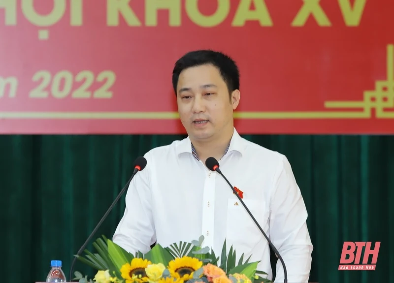 Đại tướng Lương Cường cùng các ĐBQH tỉnh Thanh Hóa tiếp xúc cử tri huyện Thạch Thành